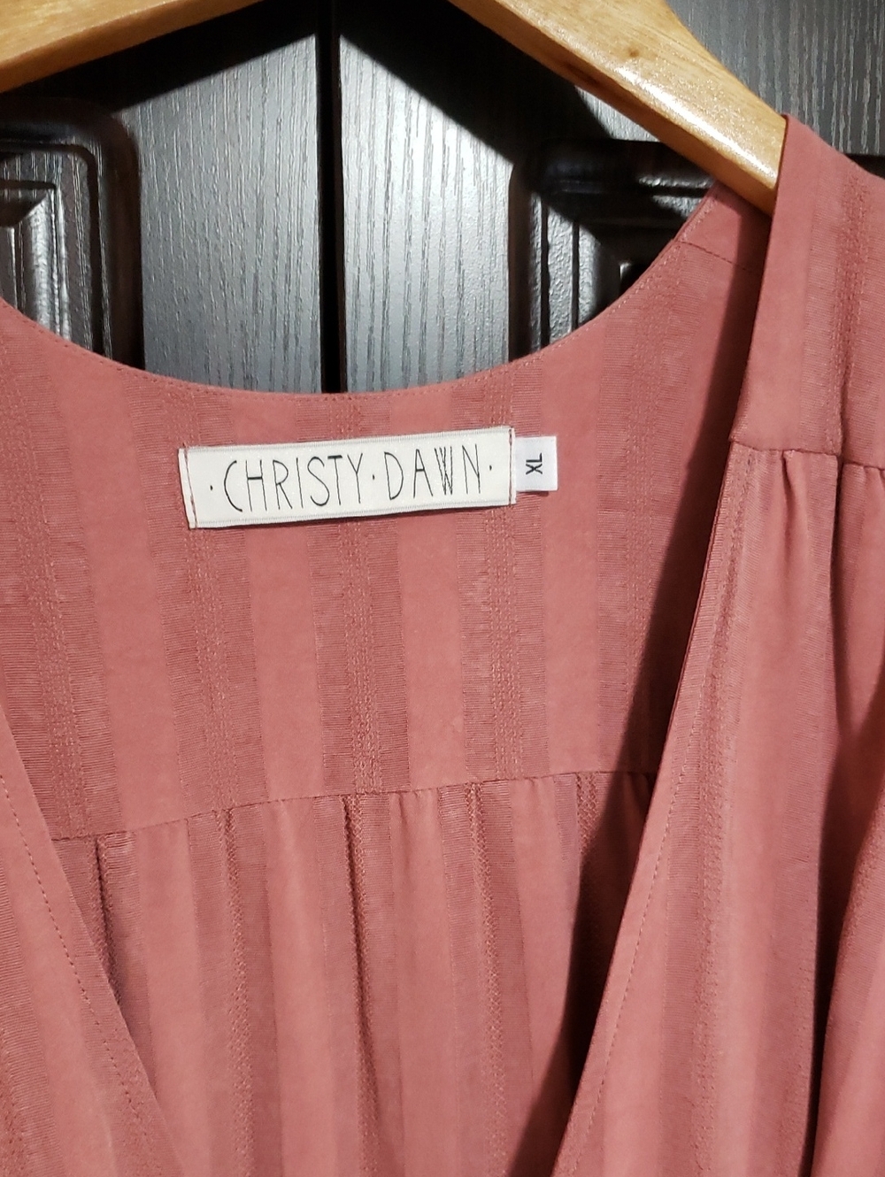 RARE EUC Christy Dawn Autumn Wrap Dress In "Dusty Mauve", Size XL - Picture 4 of 12